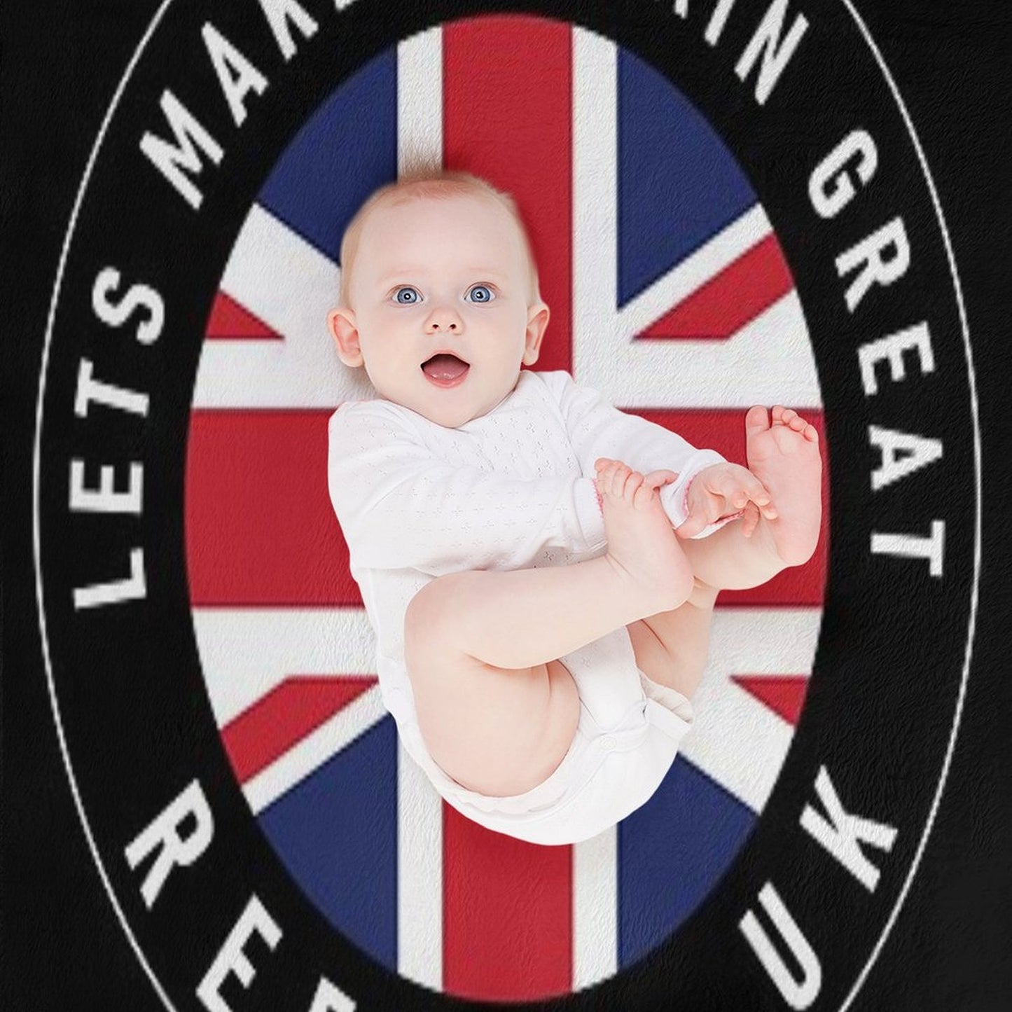 Let's Make Britain Great, Reform Uk, Party Support Throw Blanket