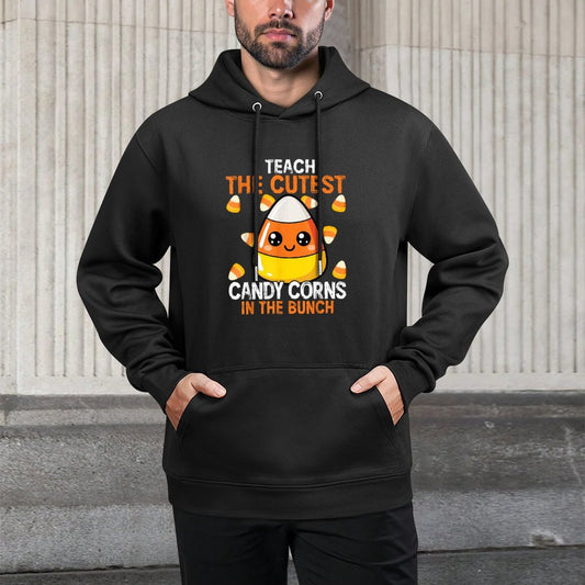 I Teach Cutest Candy Corn in The Patch Teacher Halloween Versatile Streetwear Hoodie
