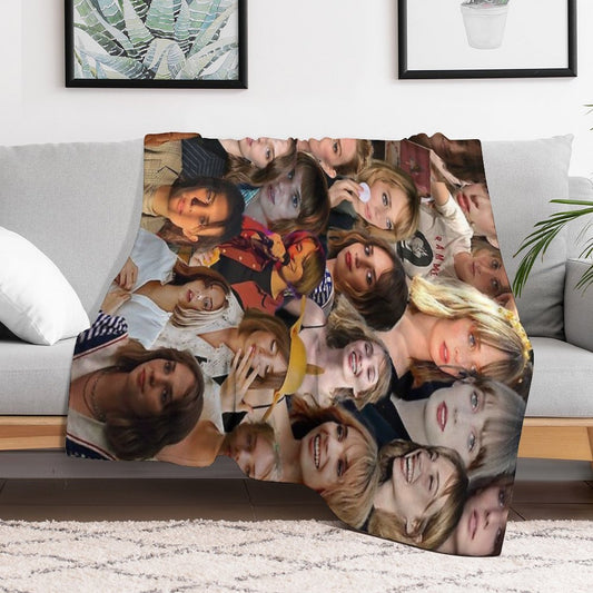 Maya Hawke Photo Collage Throw Blanket