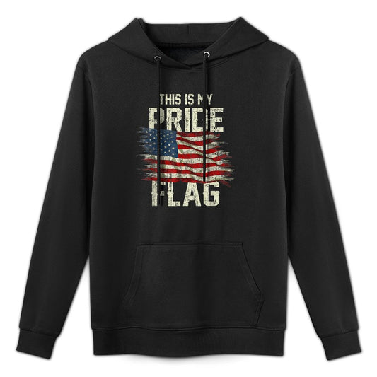 This Is My Pride USA American 4th of July Patriotic Moisture-Wicking Hoodie