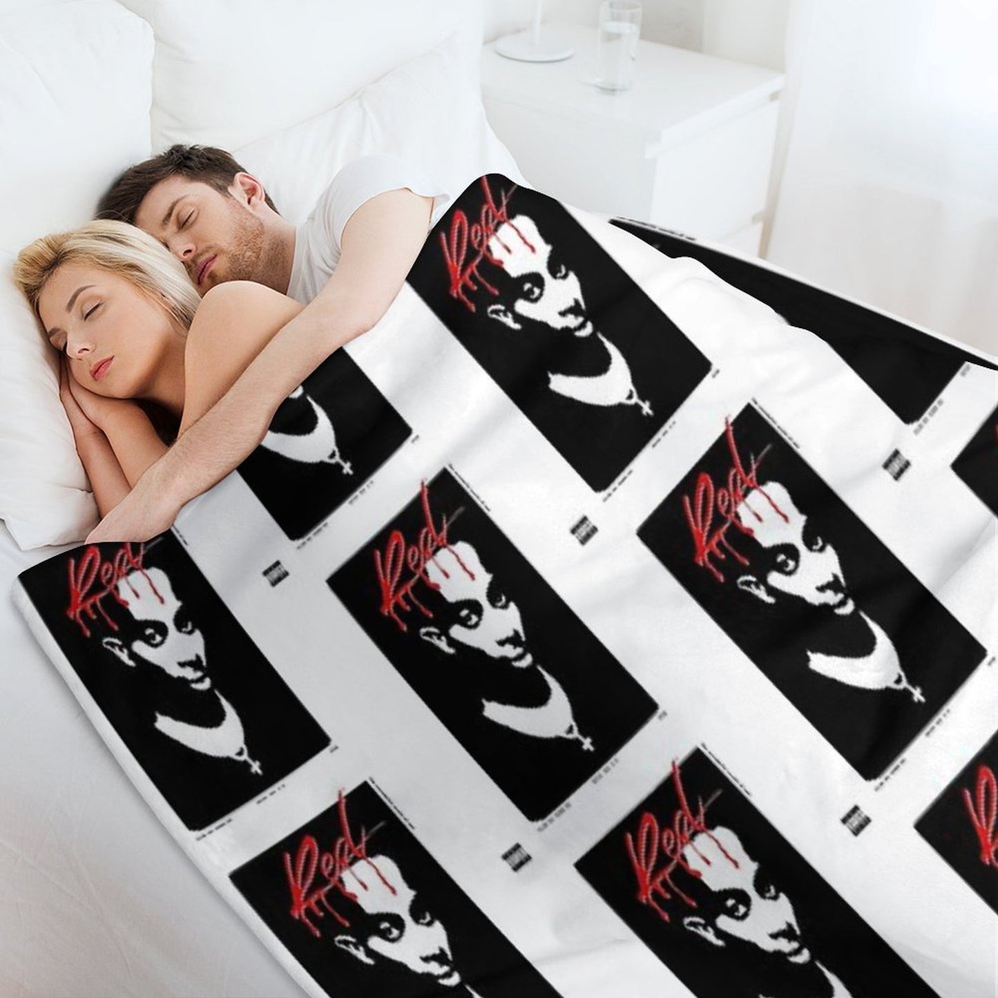 Playboi Carti Whole Lotta Red Album Cover Throw Blanket