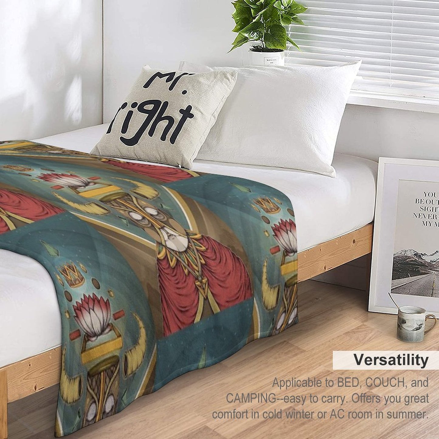 Hell Lotus Throw Blanket
