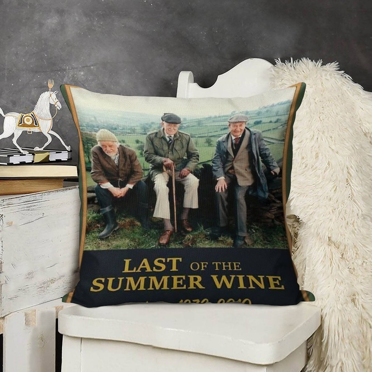 Last of The Summer Wine Linen Throw Pillow Cover