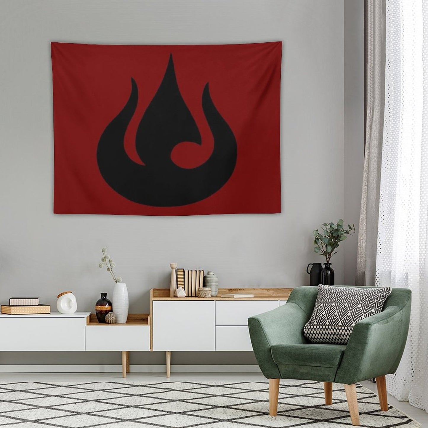 Fire Nation Royal Banner Tapestry