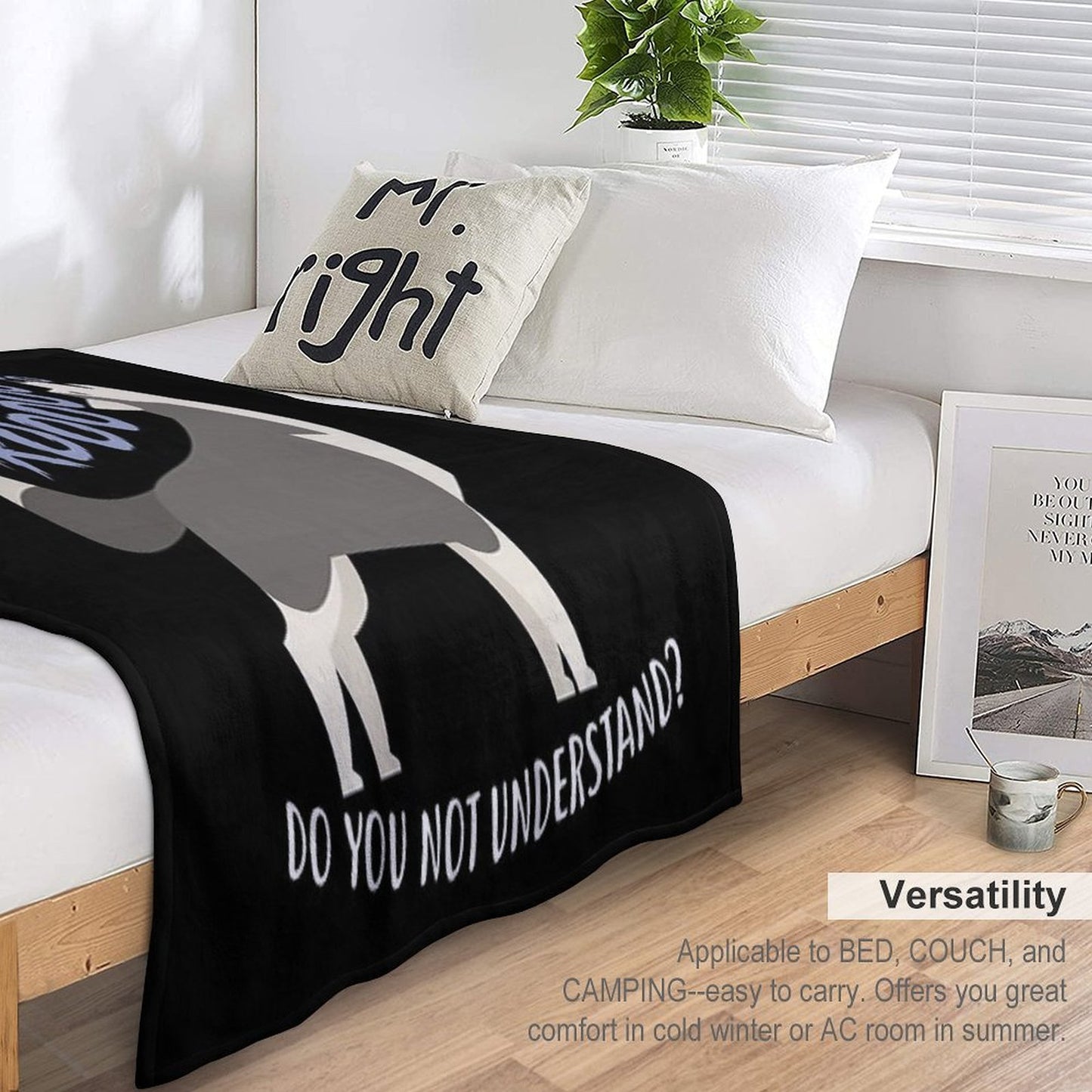 Husky What Part Of Aroo Throw Blanket
