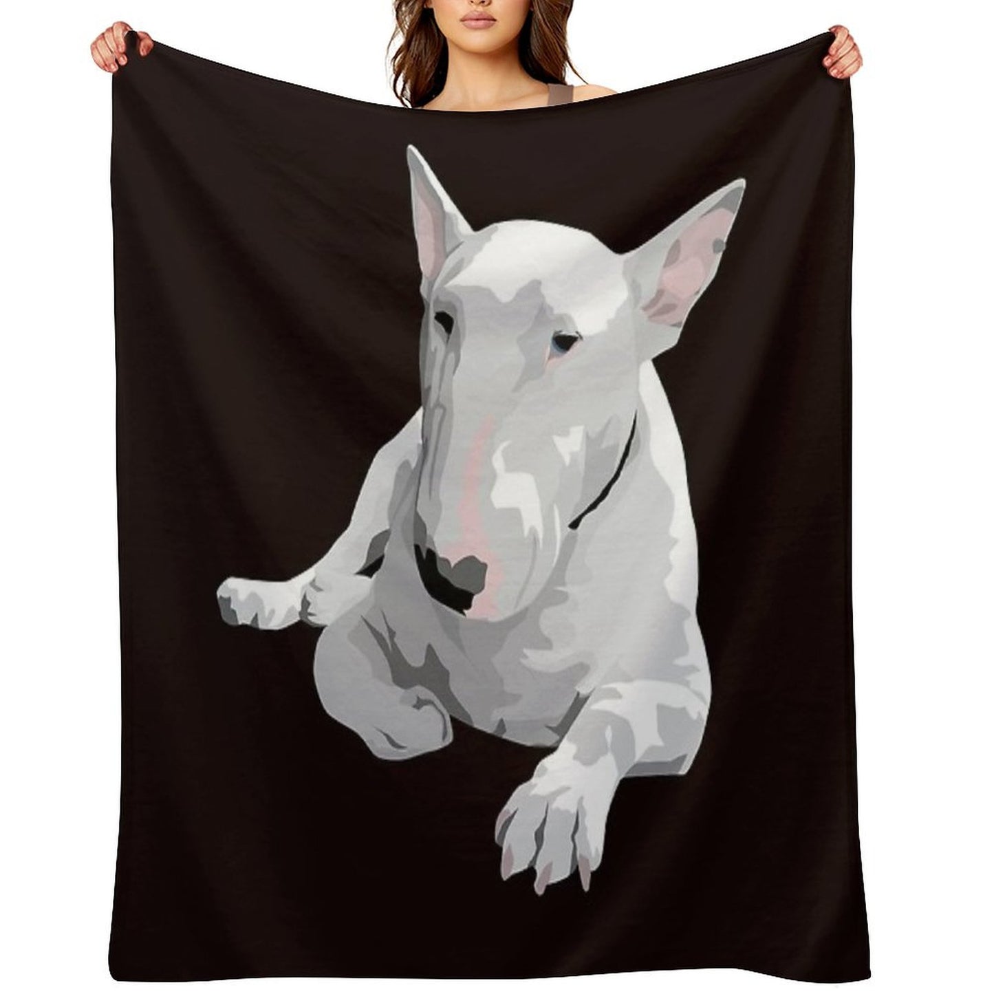 English Bull Terrier Throw Blanket