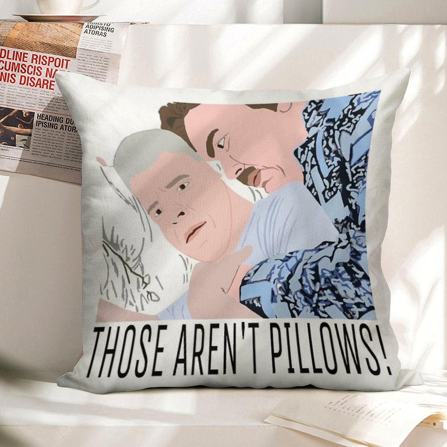 Those Aren’t Pillows! Linen Throw Pillow Cover