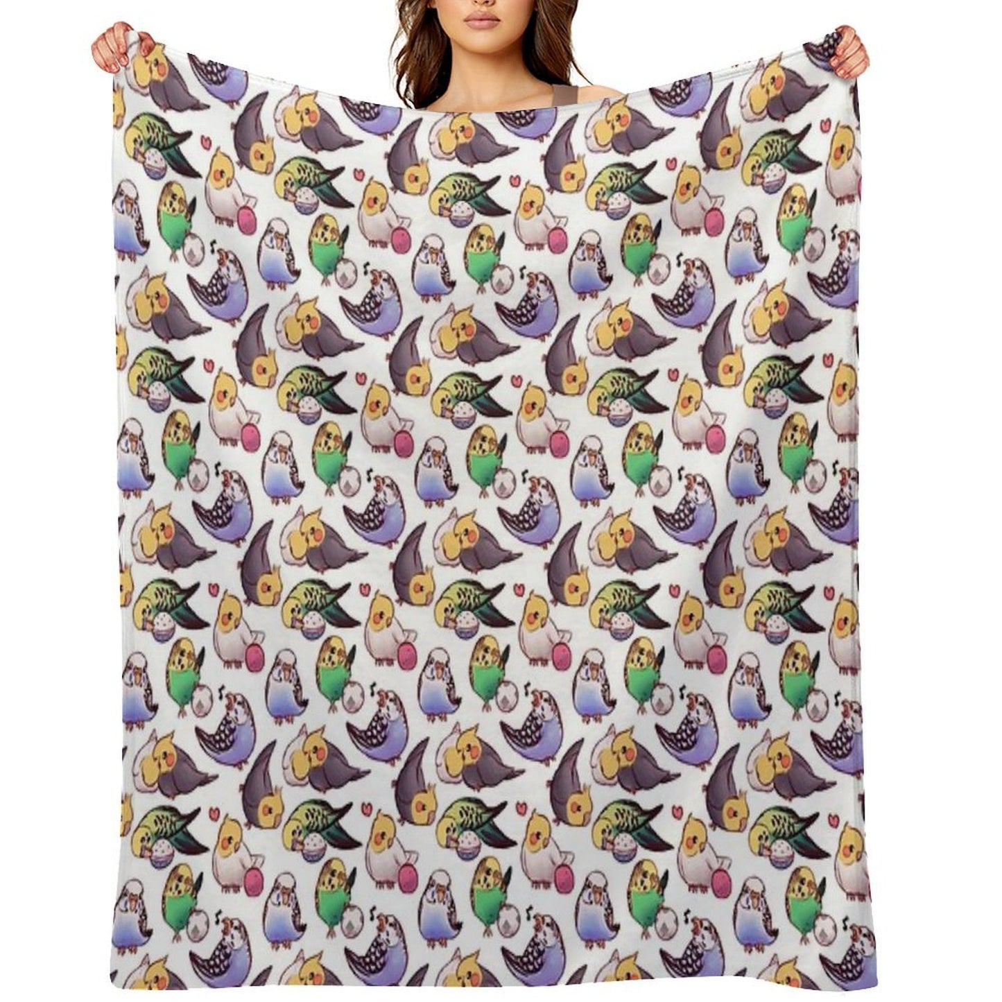 Budgies & Cockatiels Throw Blanket