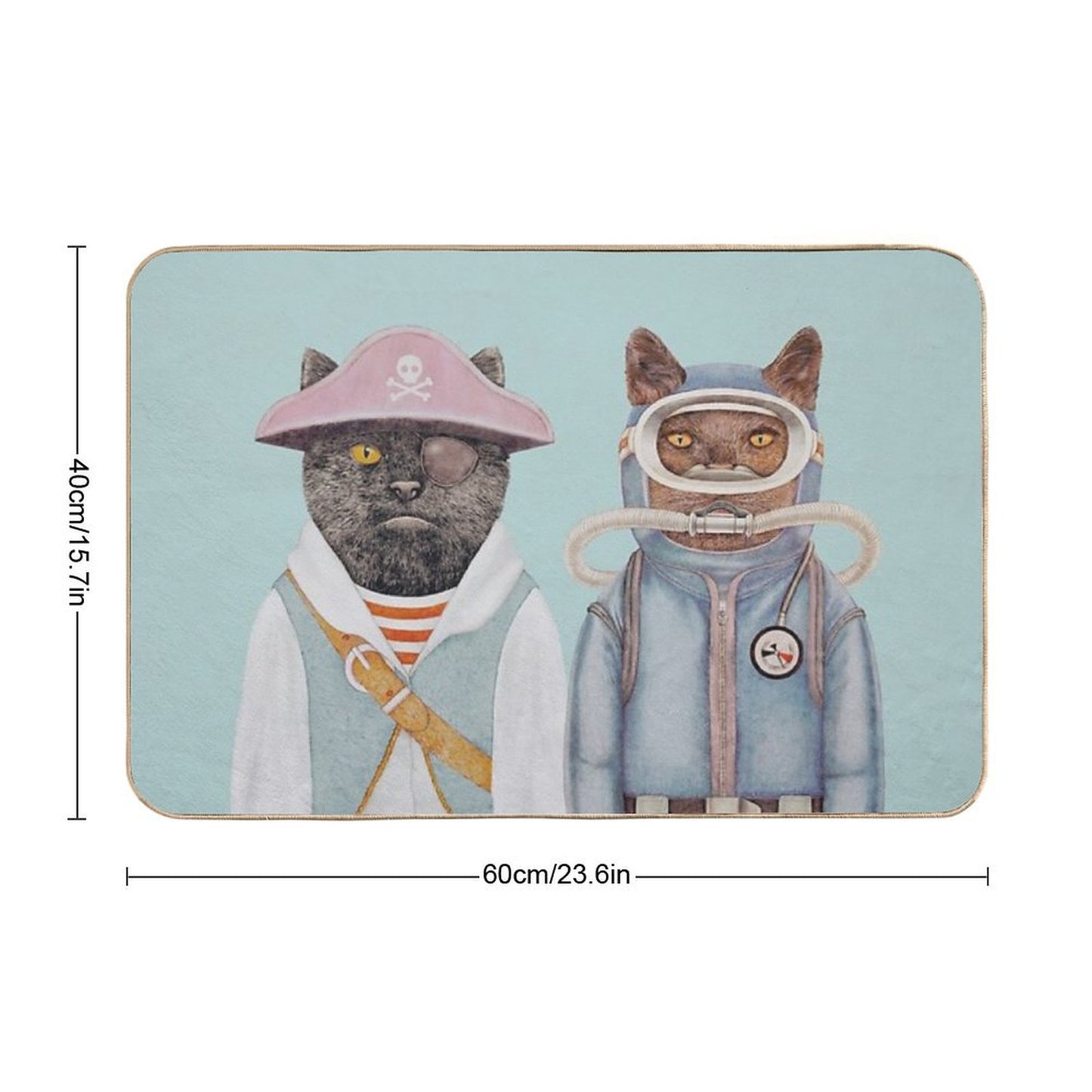 Aquatic Cats Bath Mat