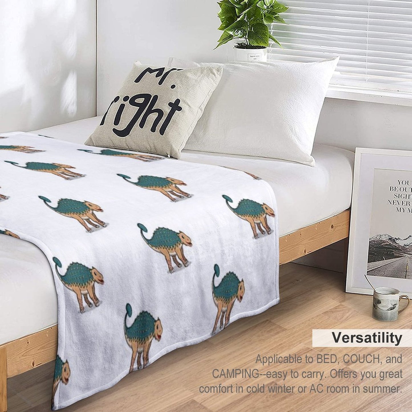 Ankylosaurus Throw Blanket