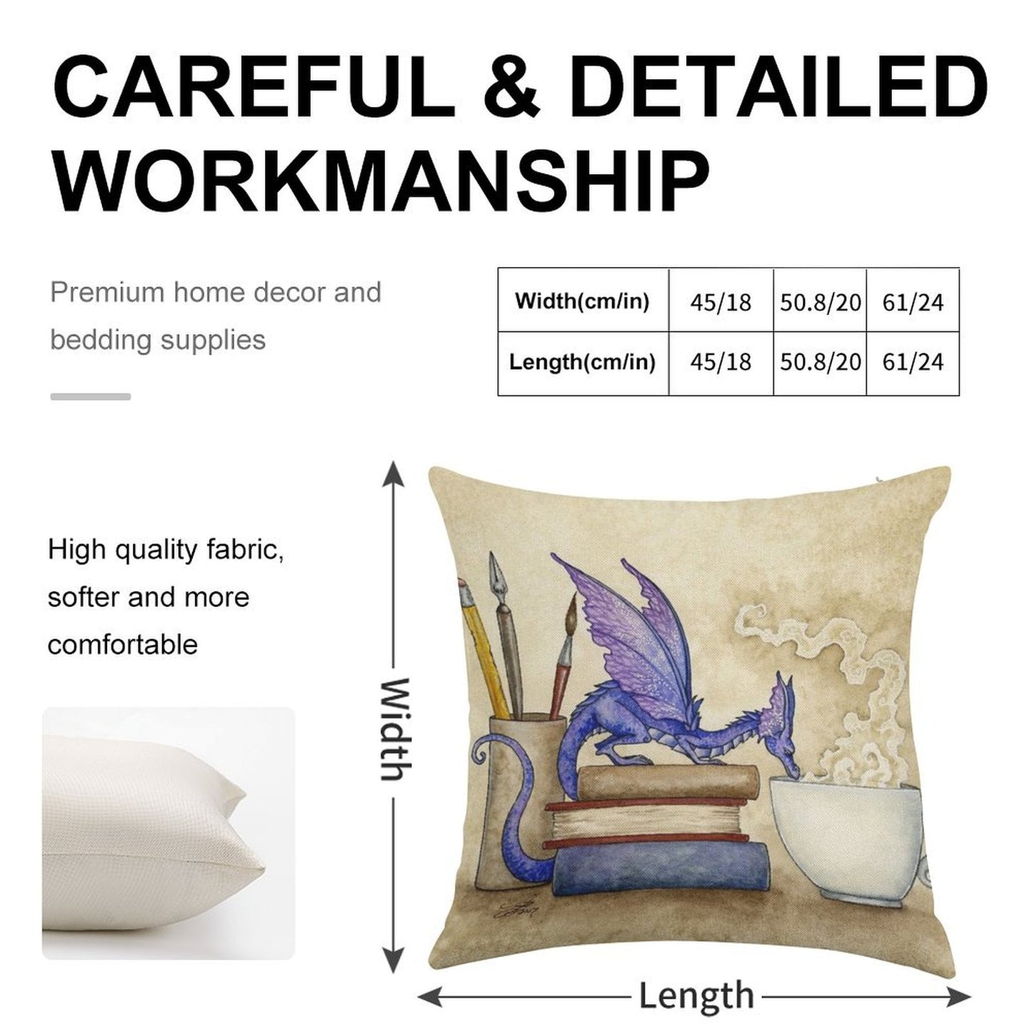 Whats In Here Linen Throw Pillow Cover