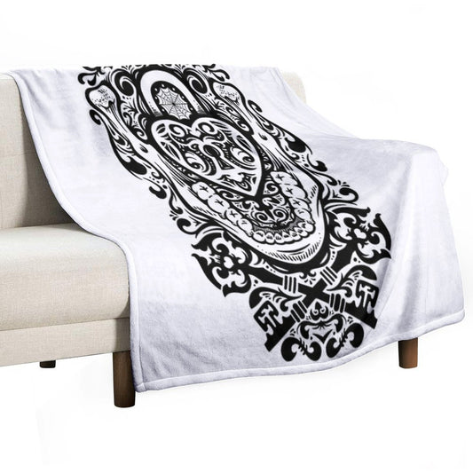 The Key to My Teeth Throw Blanket