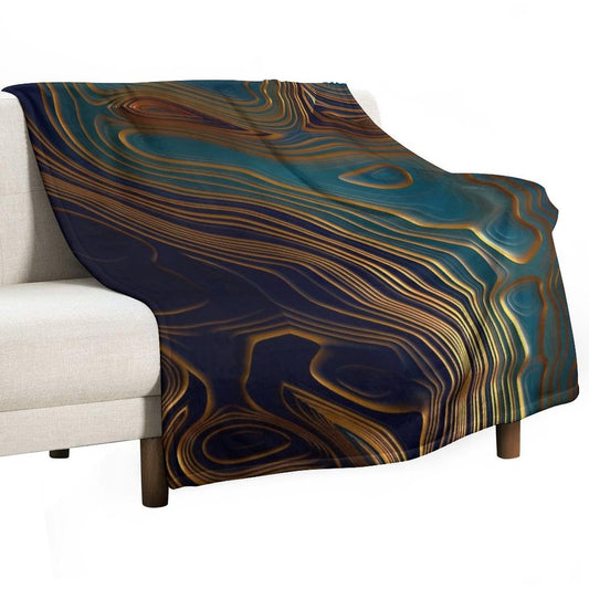 Peacock Ocean Throw Blanket