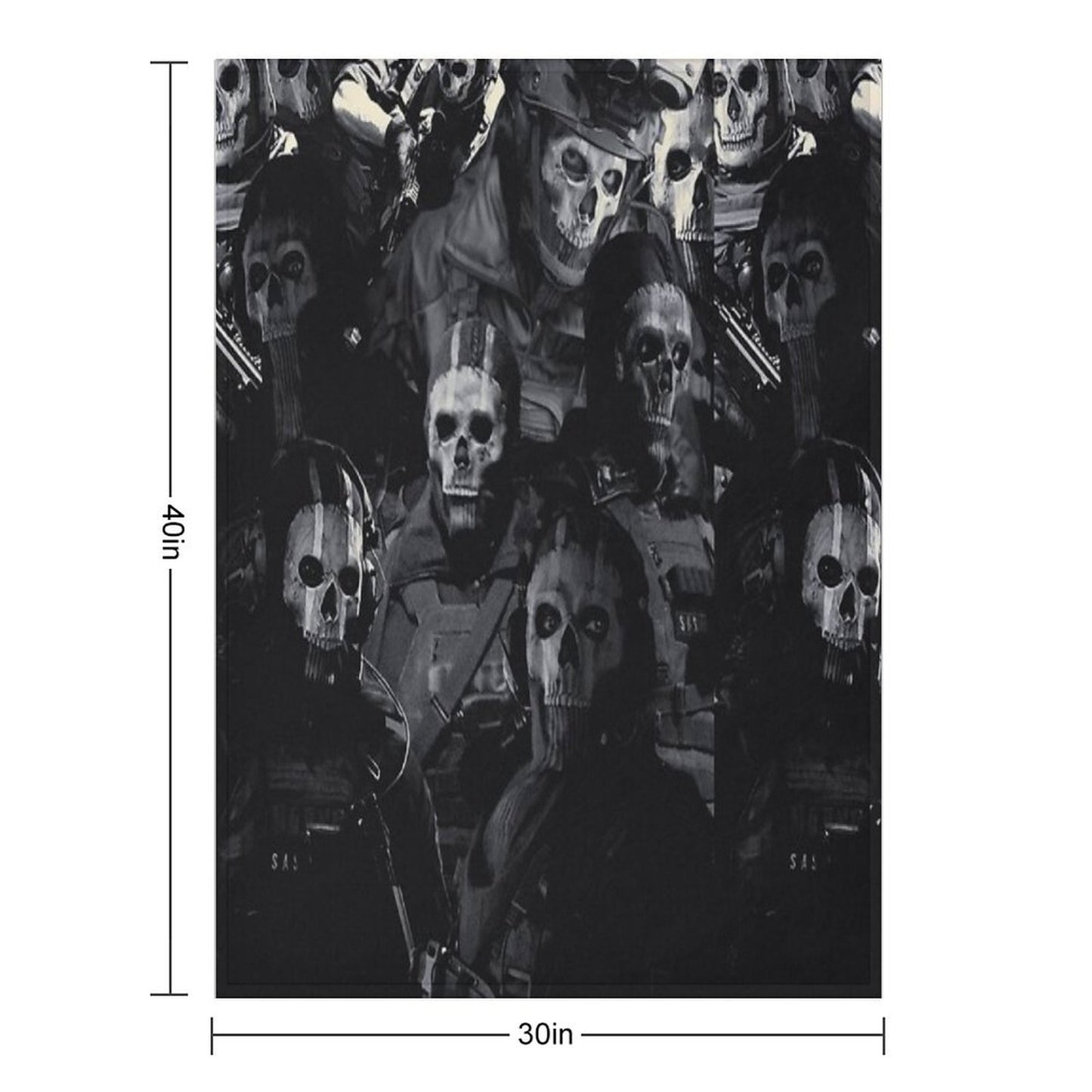Simon Ghost Riley Throw Blanket