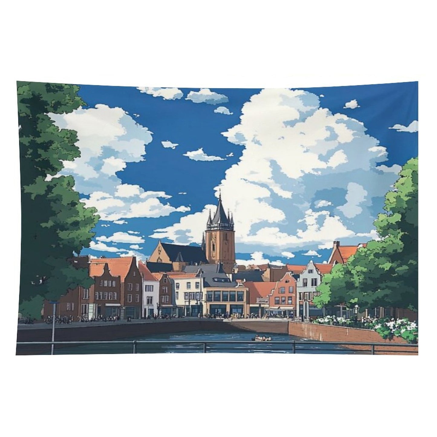 Nijmegen  Anime Style Tapestry