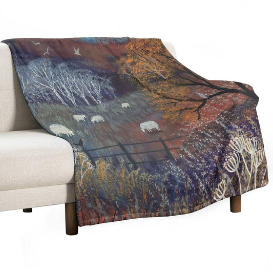 Colours of Autumn Throw Blanket