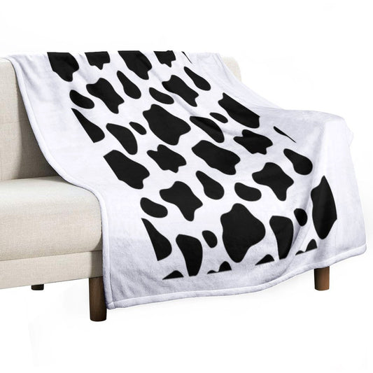 Cow Spots Pattern Cows Animal Print Throw Blanket