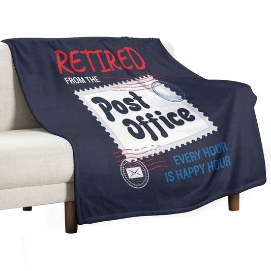 Retired Postal Worker Throw Blanket