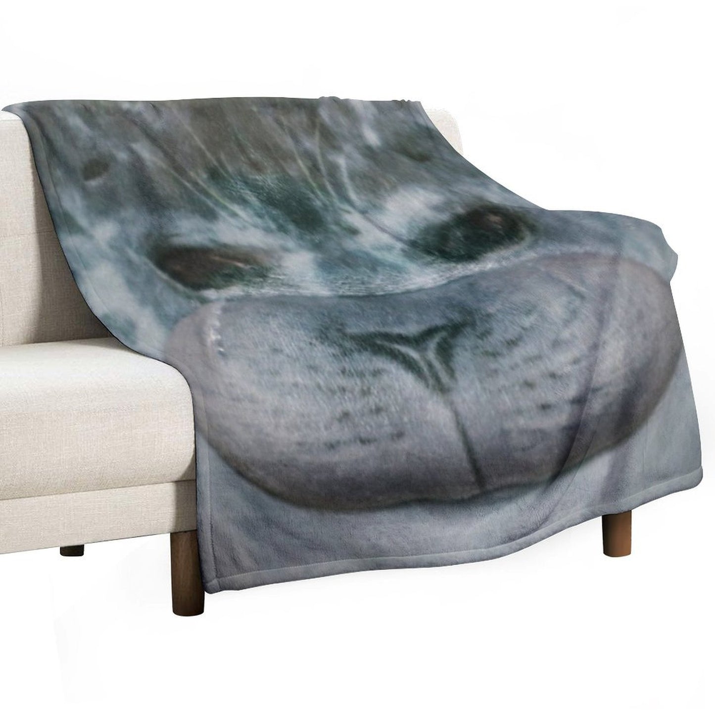 Chubby Blob Seal Throw Blanket
