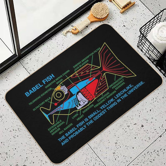 NDVH Babel Fish H2G2 Bath Mat