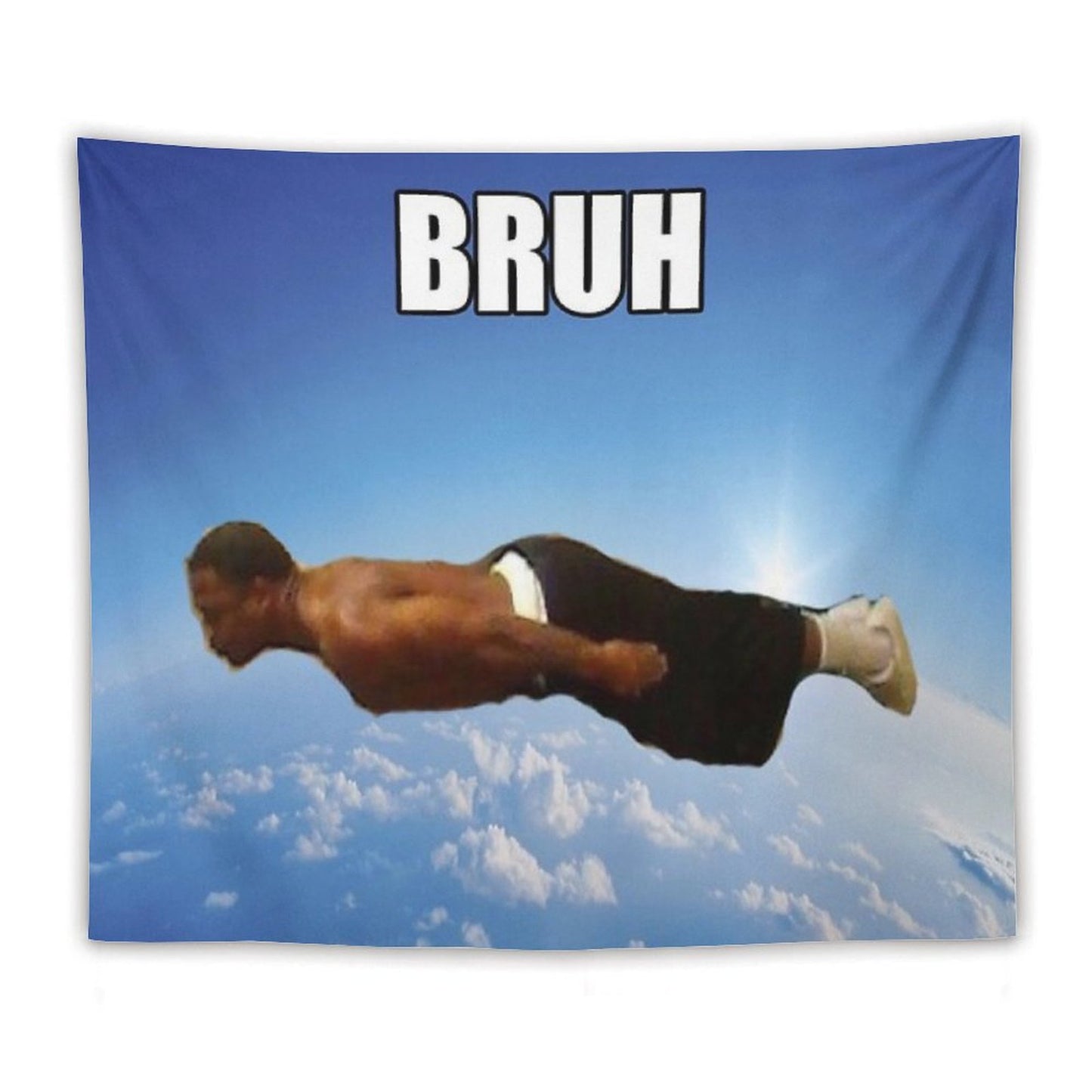 Bruh Flying Midget Tapestry