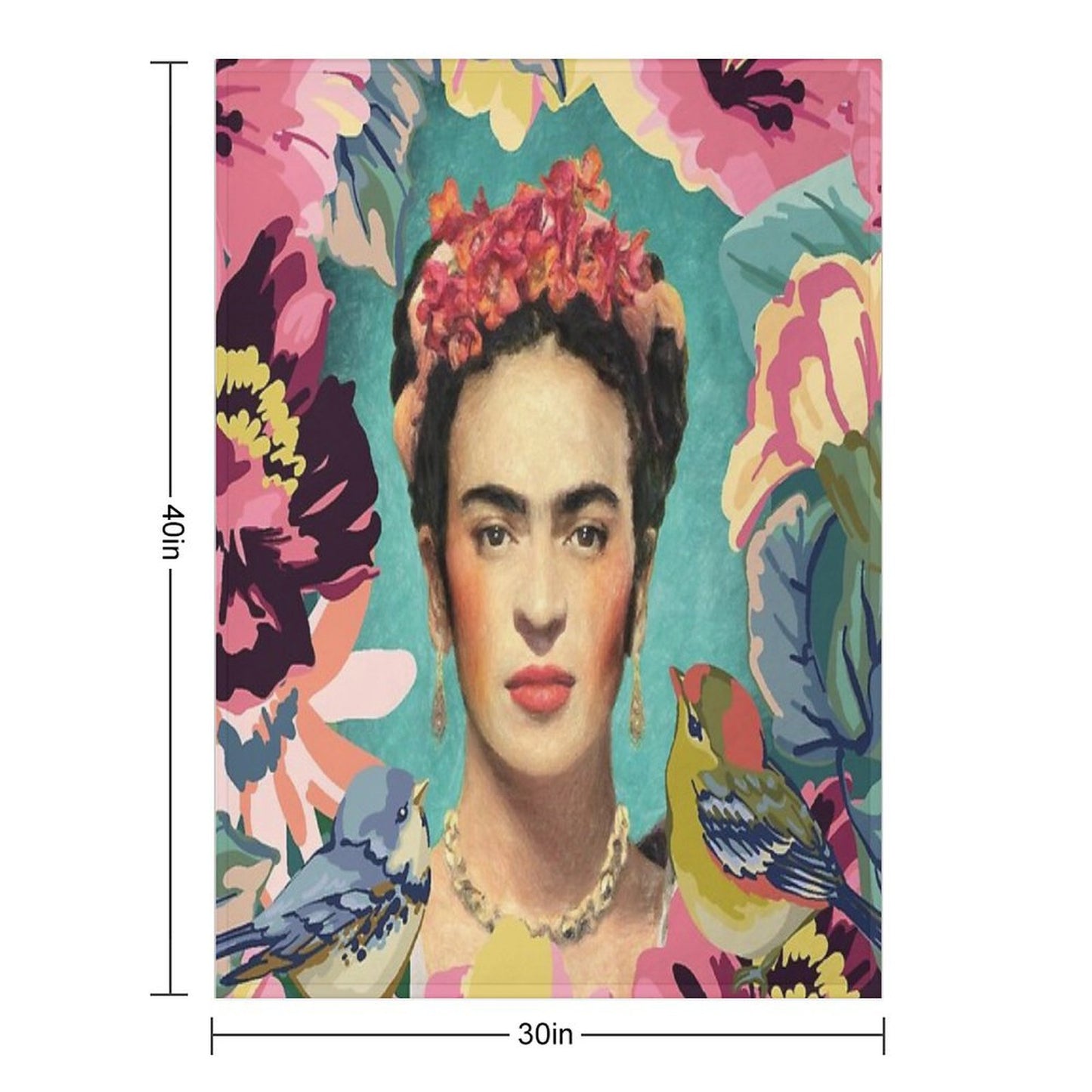 Frida Kahlo V Throw Blanket