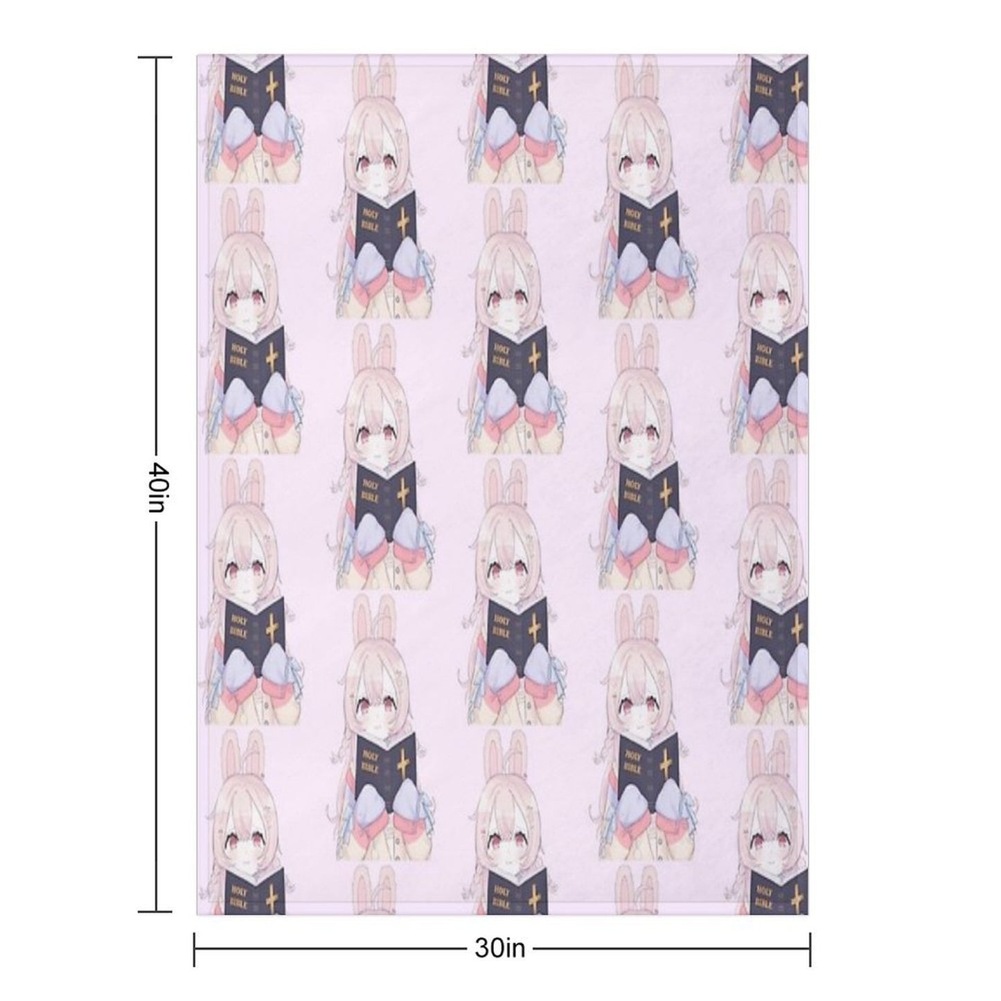 Pipkin Pippa Reading The Holy Bible Throw Blanket