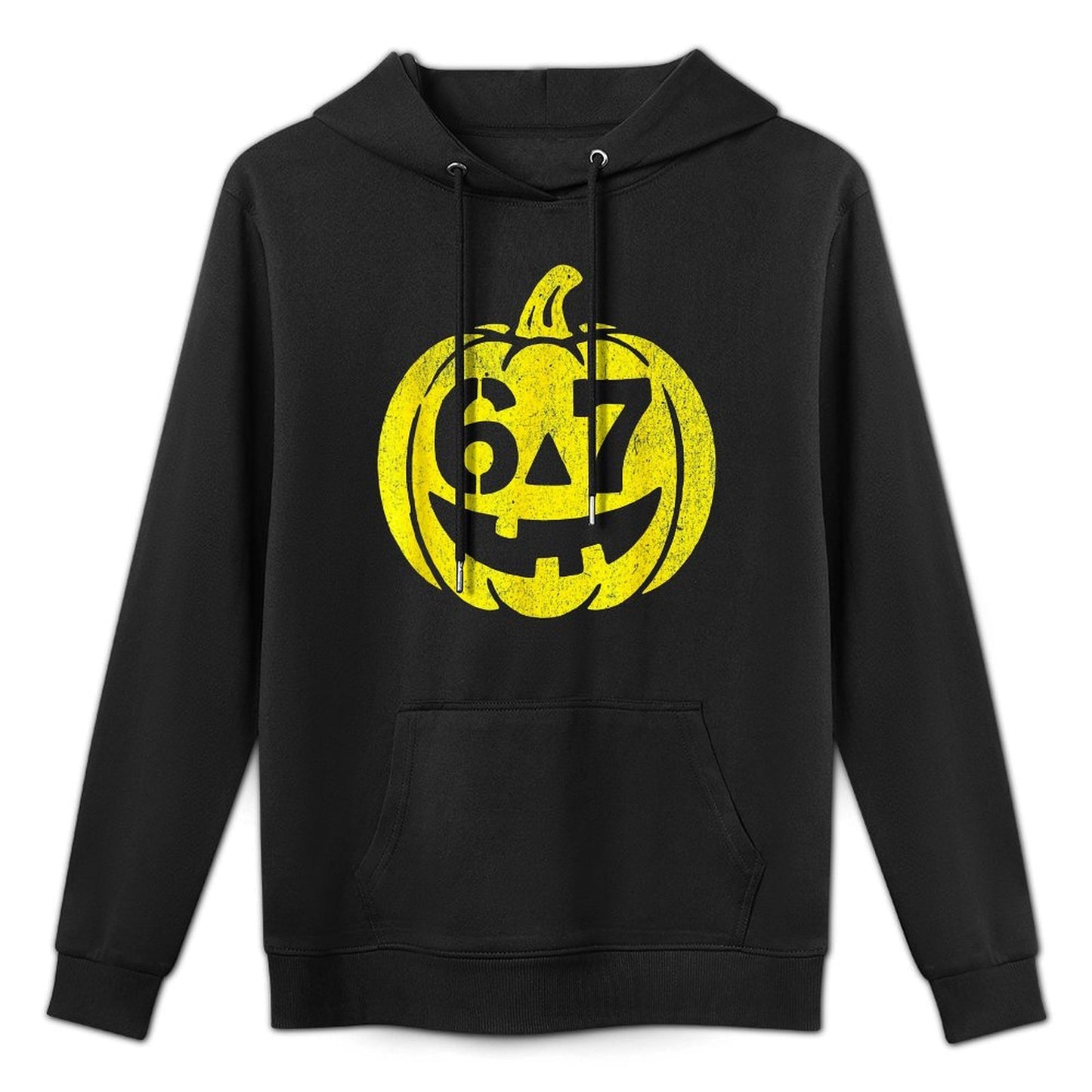 Halloween Jack O Lantern Funny Six Seven Meme Kangaroo Pocket Hoodie
