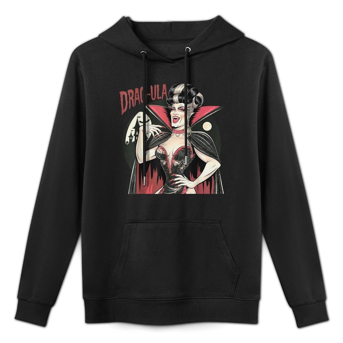 Vampire Funny Halloween Drag Queen Dragula Queer Gay Relaxed Fit Hoodie