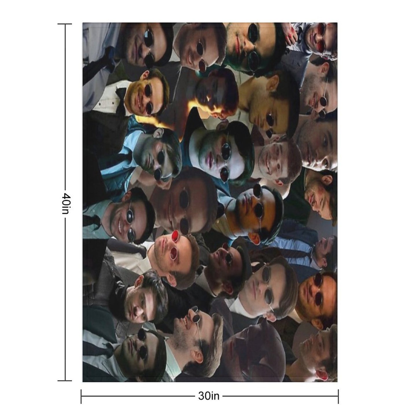 Devil Dare Photo Collage Throw Blanket
