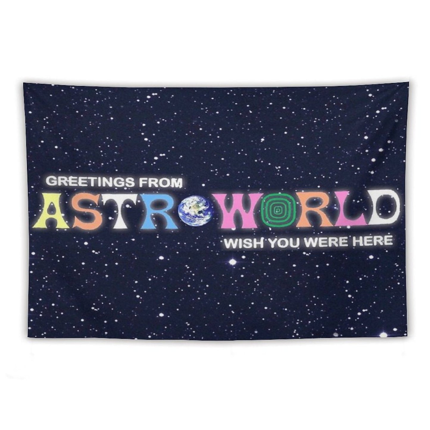 Greetings From, Astro Fan Cover Tapestry