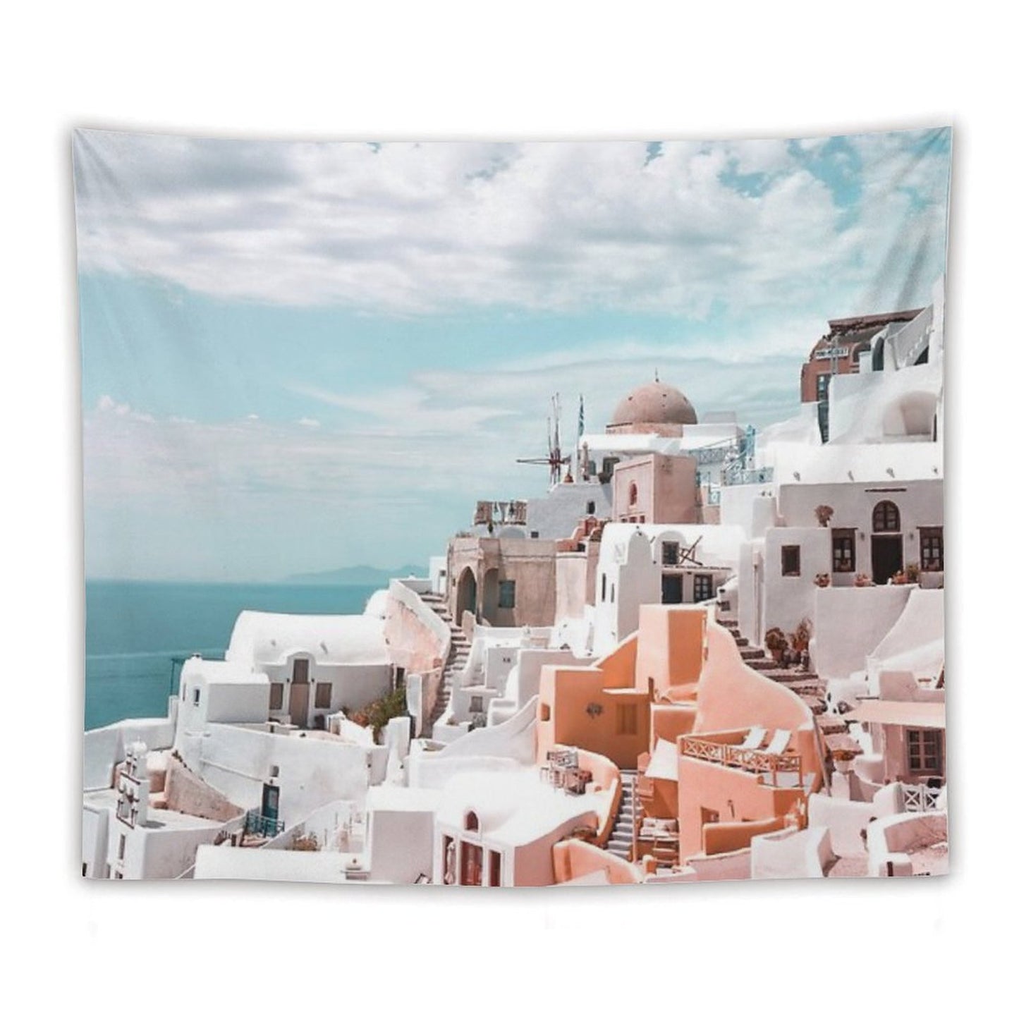 Santorini Oia Greece Tapestry