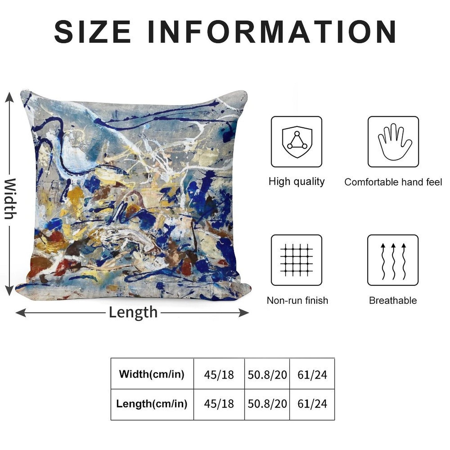 Sideshow Soft Hidden Zipper Throw Pillow