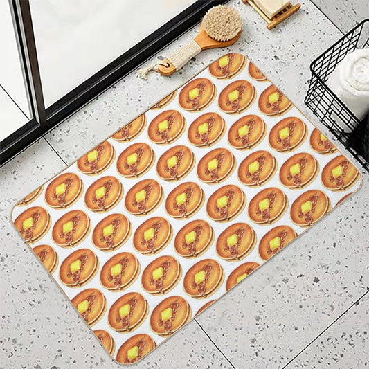 Pancakes Pattern Rapid-Drying Bath Mat