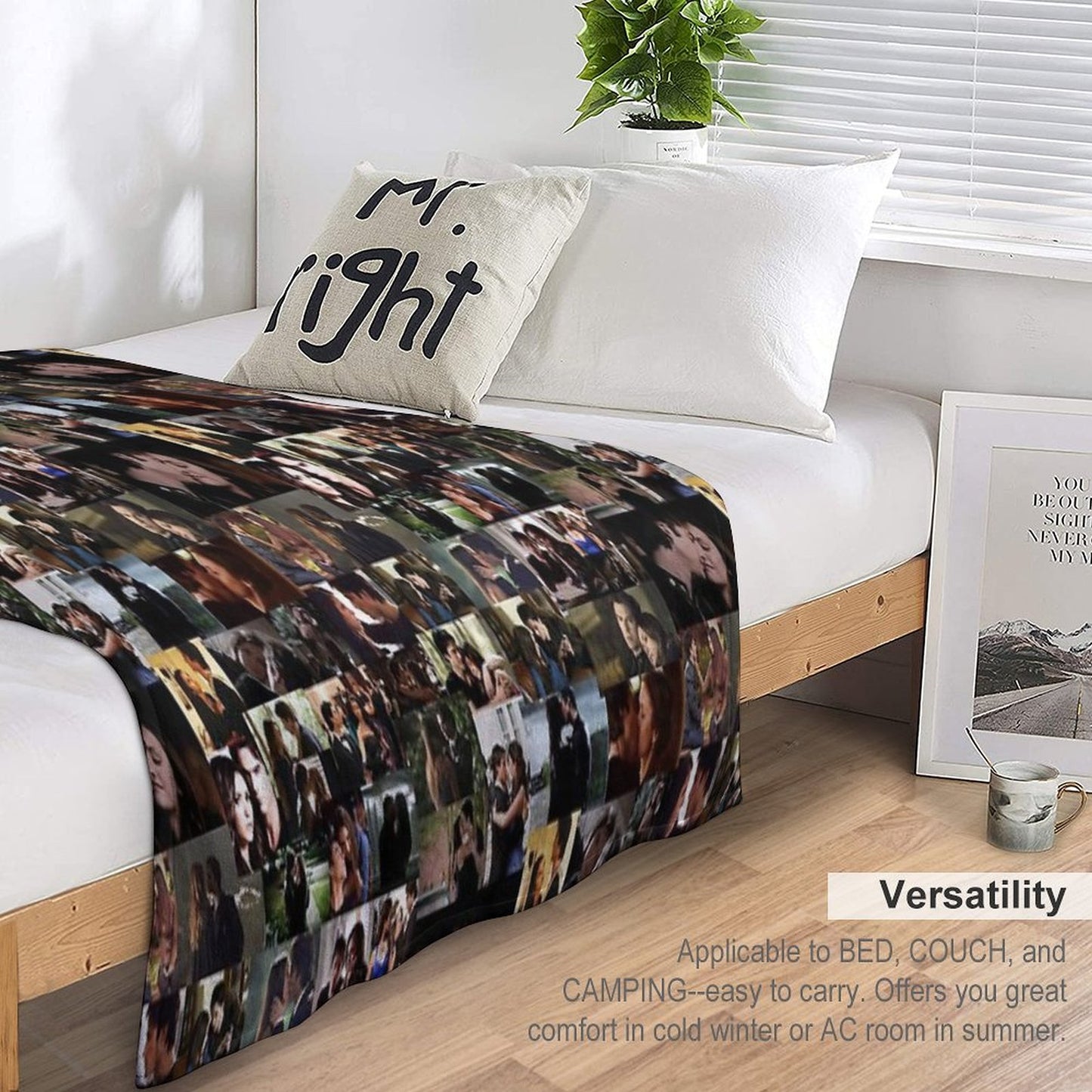 Delena Ship Throw Blanket