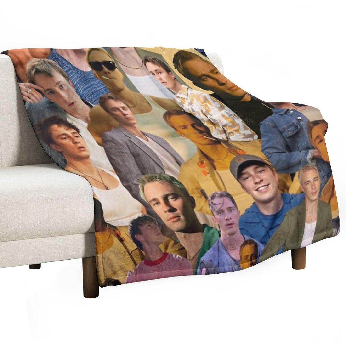 Drew Starkey Photo Collage Throw Blanket