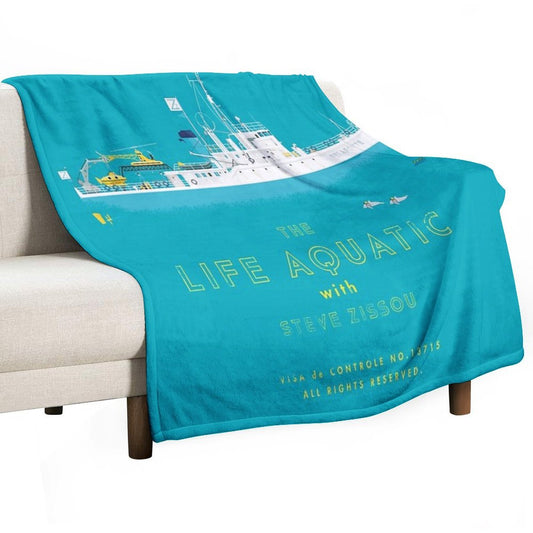 The Life Aquatic with Steve Zissou Throw Blanket