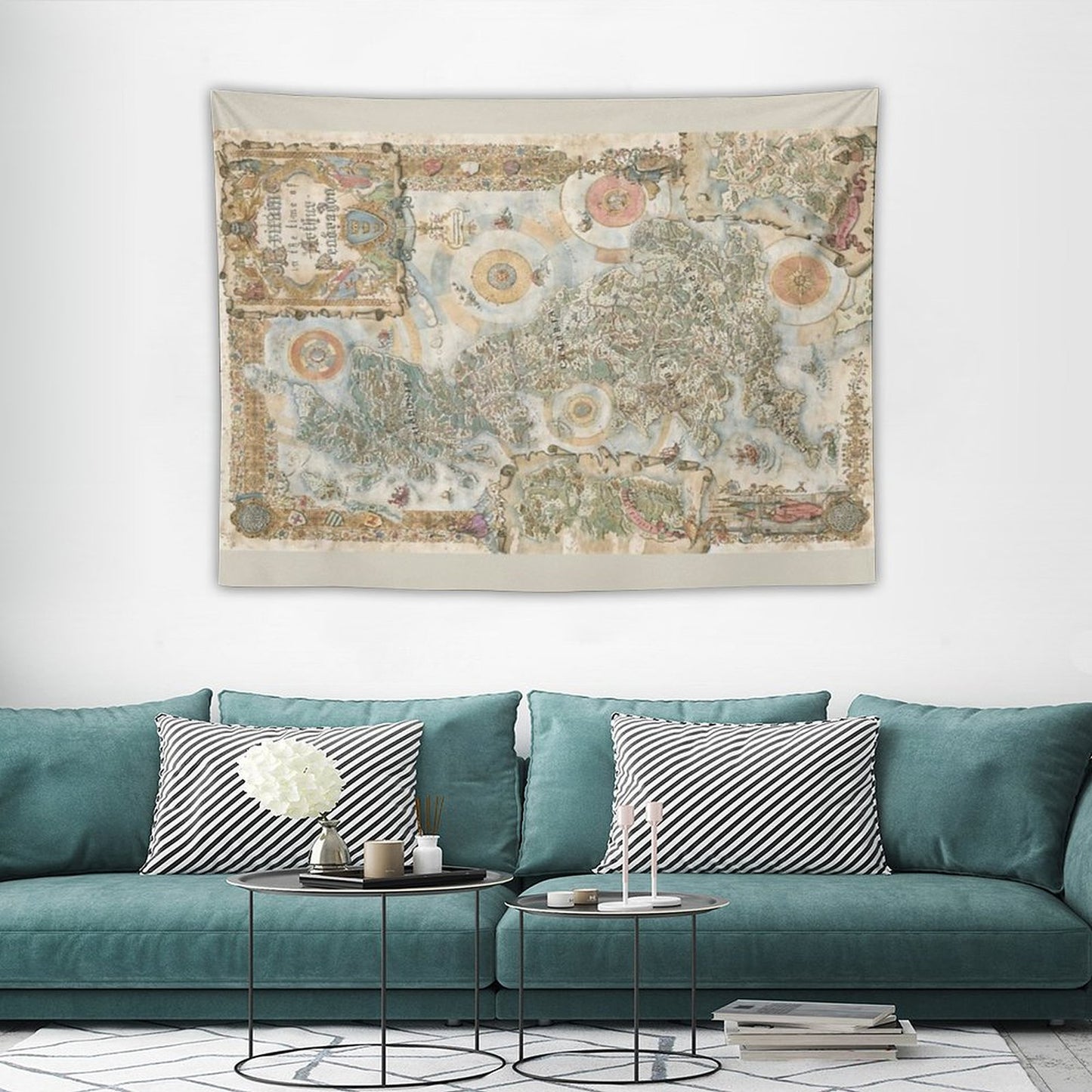 Pendragon 6th Edition Map by Francesca Baerald Tapestry