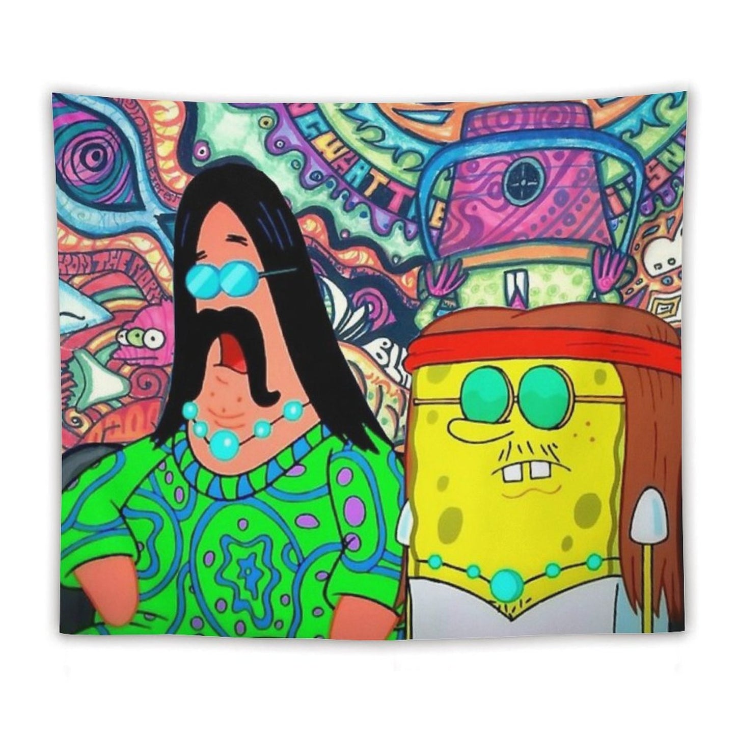 Hippie Spongebob Tapestry