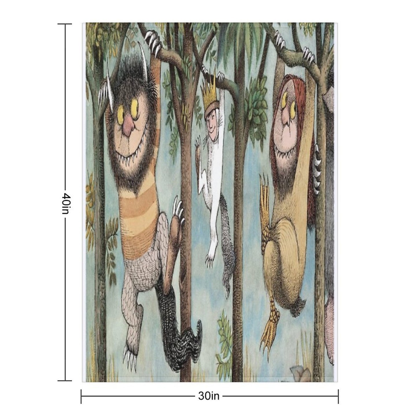 The Wild Things Are Throw Blanket