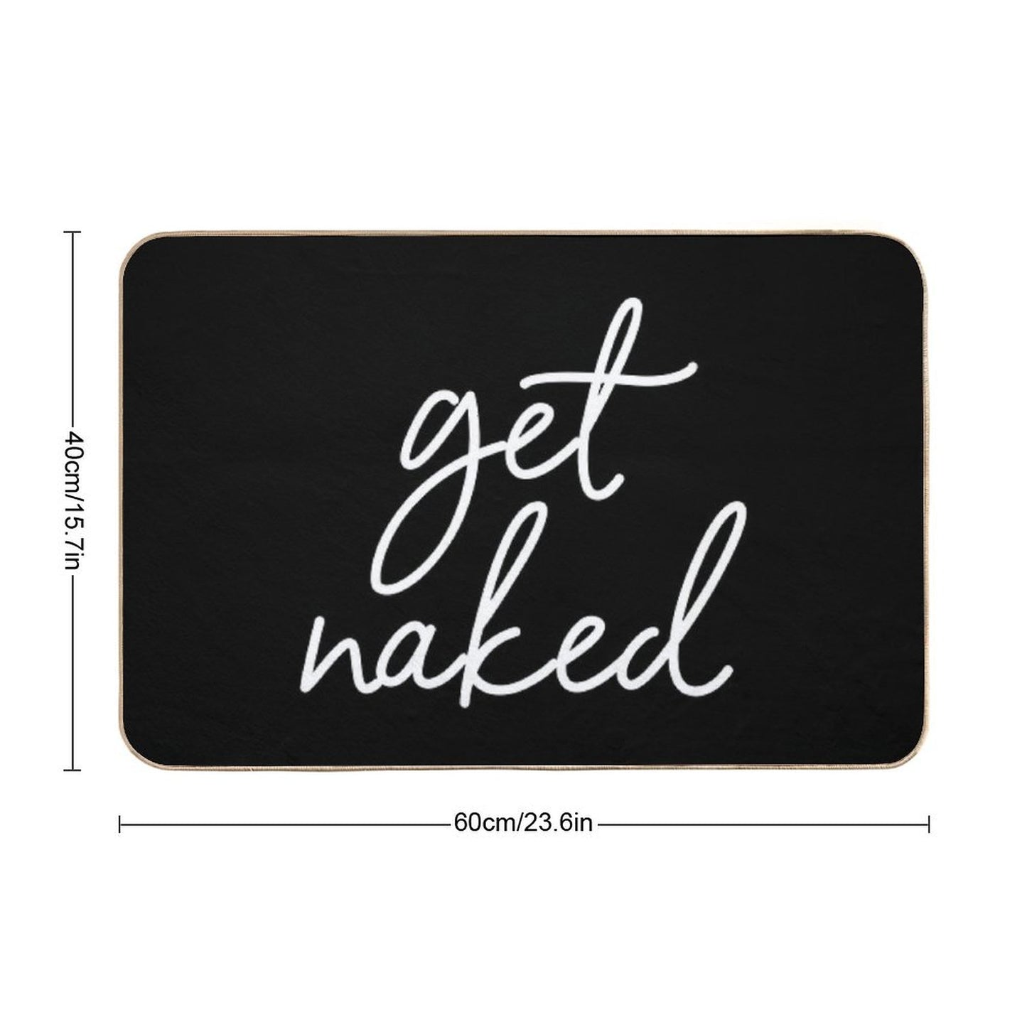 Get Naked - Bathroom Decor Bath Mat
