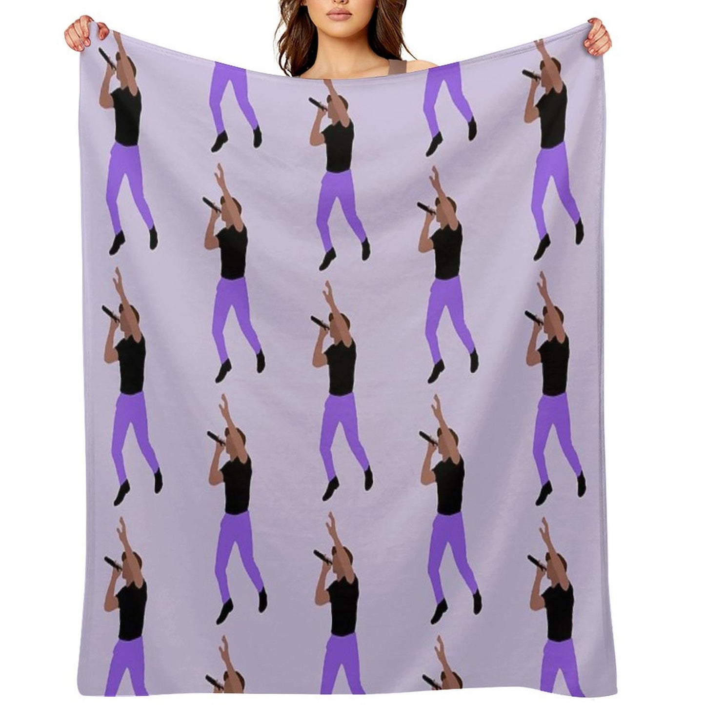 Niall Horan Purple Pants Throw Blanket