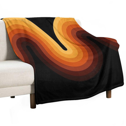 Retro Wave Throw Blanket