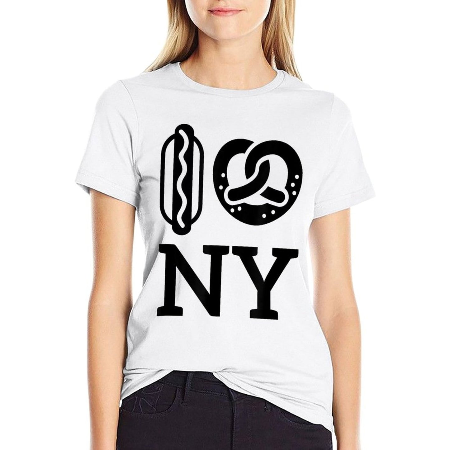 Hot Dog Soft Pretzel New York City NYC Classic T-Shirt