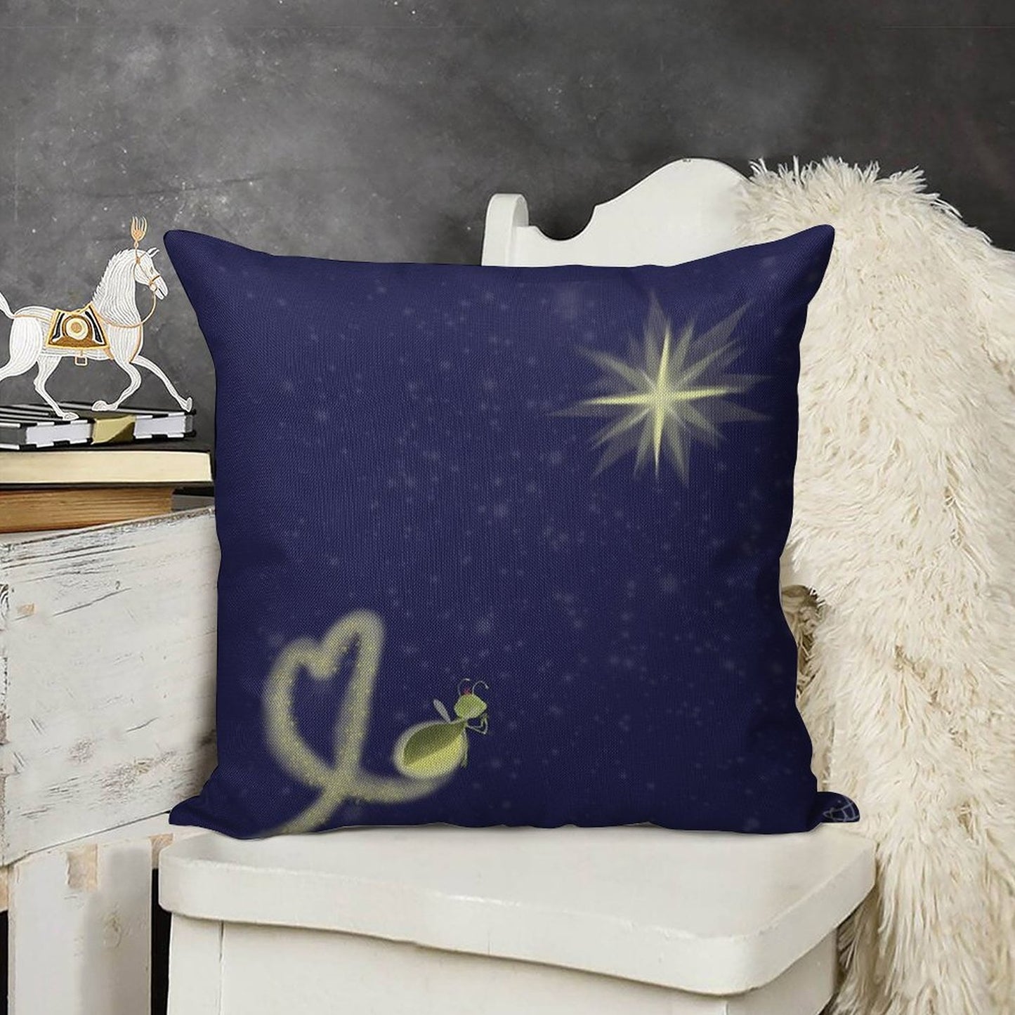 Ray And Evangeline Linen Throw Pillow Cover