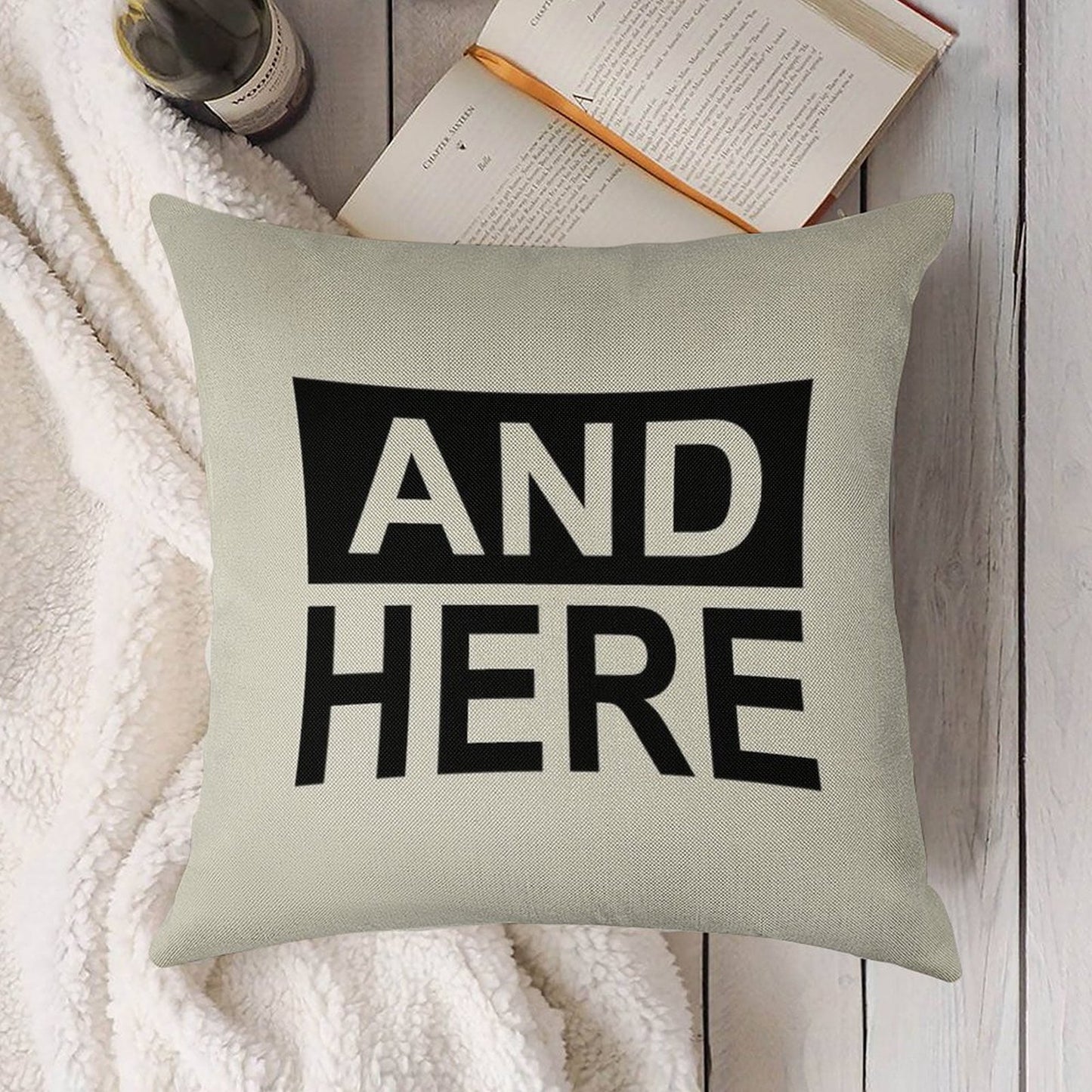 I Had Sex Here - And Here Linen Throw Pillow Cover