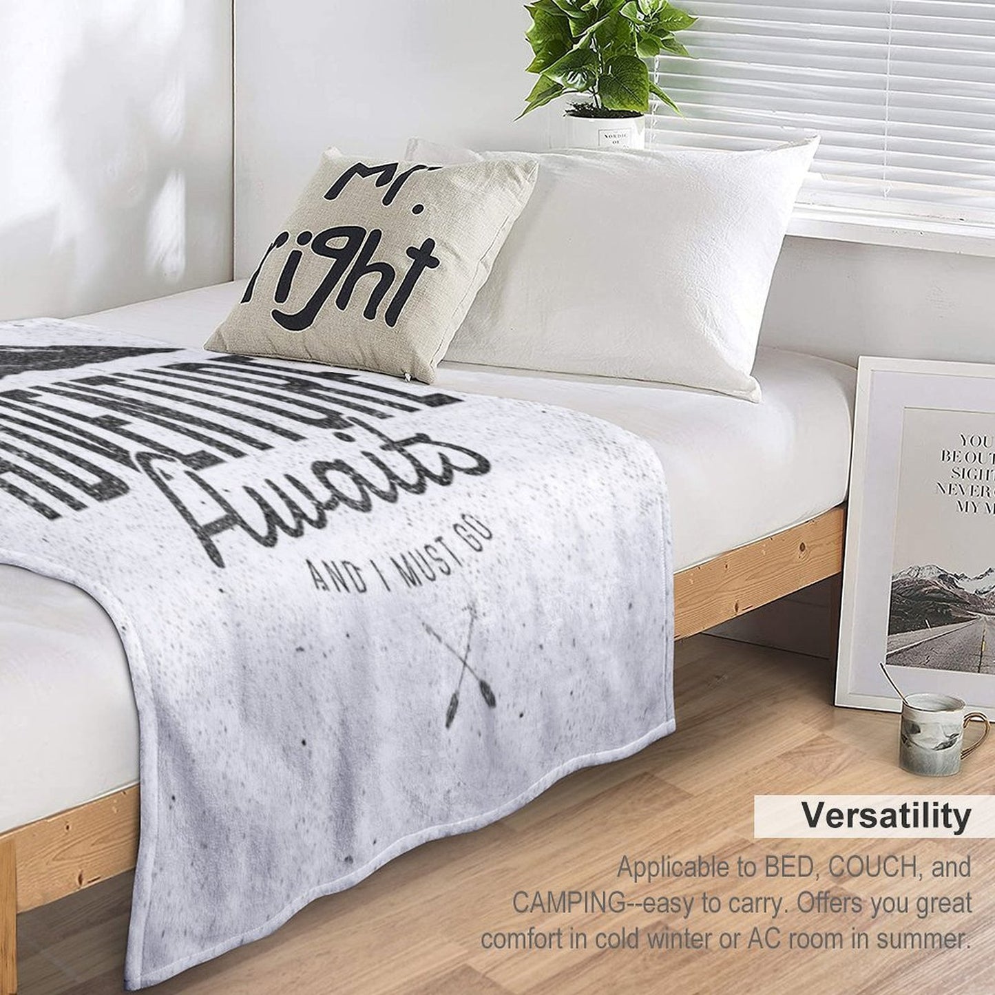 ADVENTURE AWAITS Throw Blanket