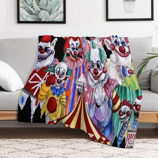 Killer Klowns From Outer Space! Throw Blanket