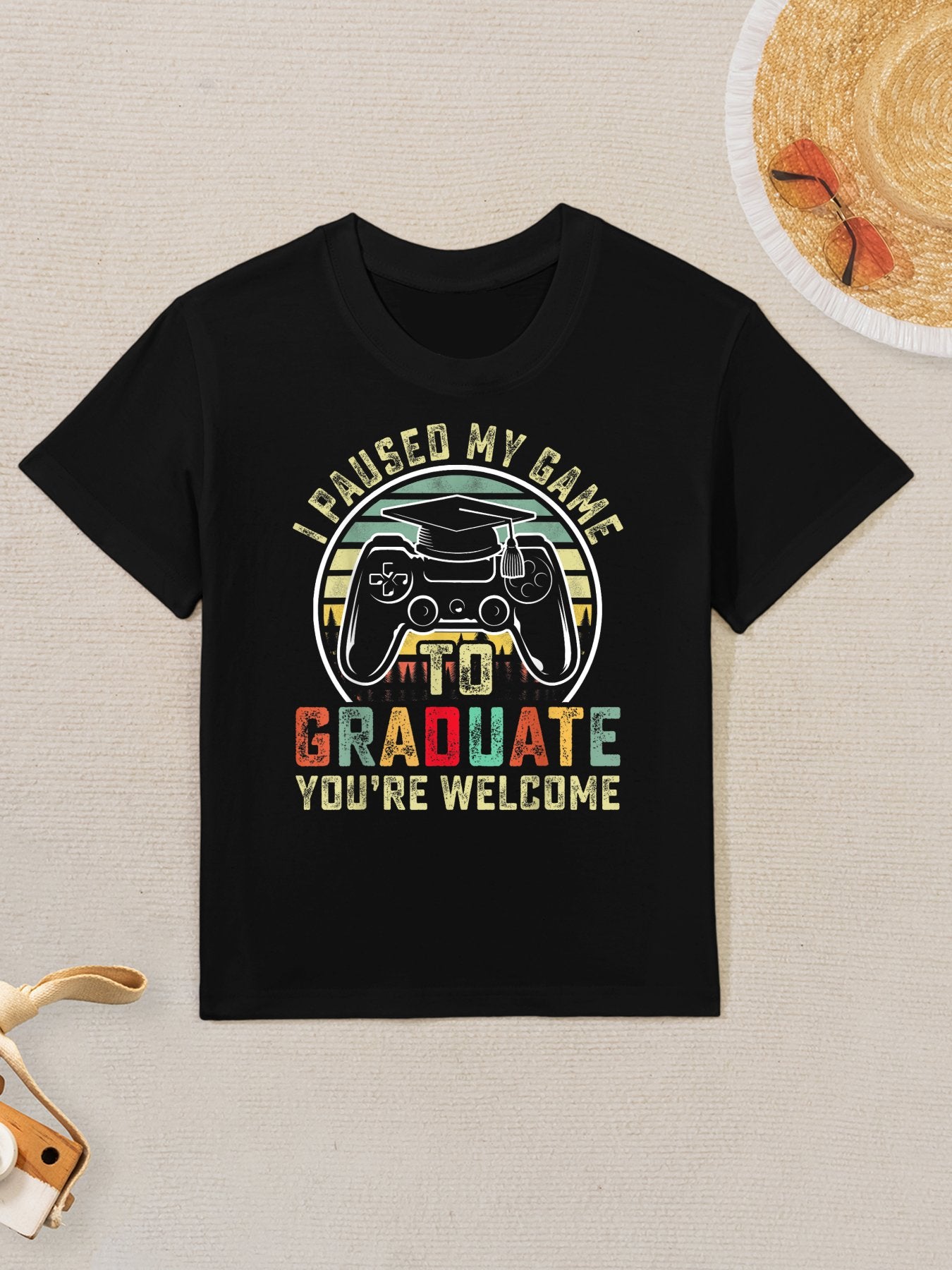I Paused My Game To Graduate Graduation Kids T-Shirt