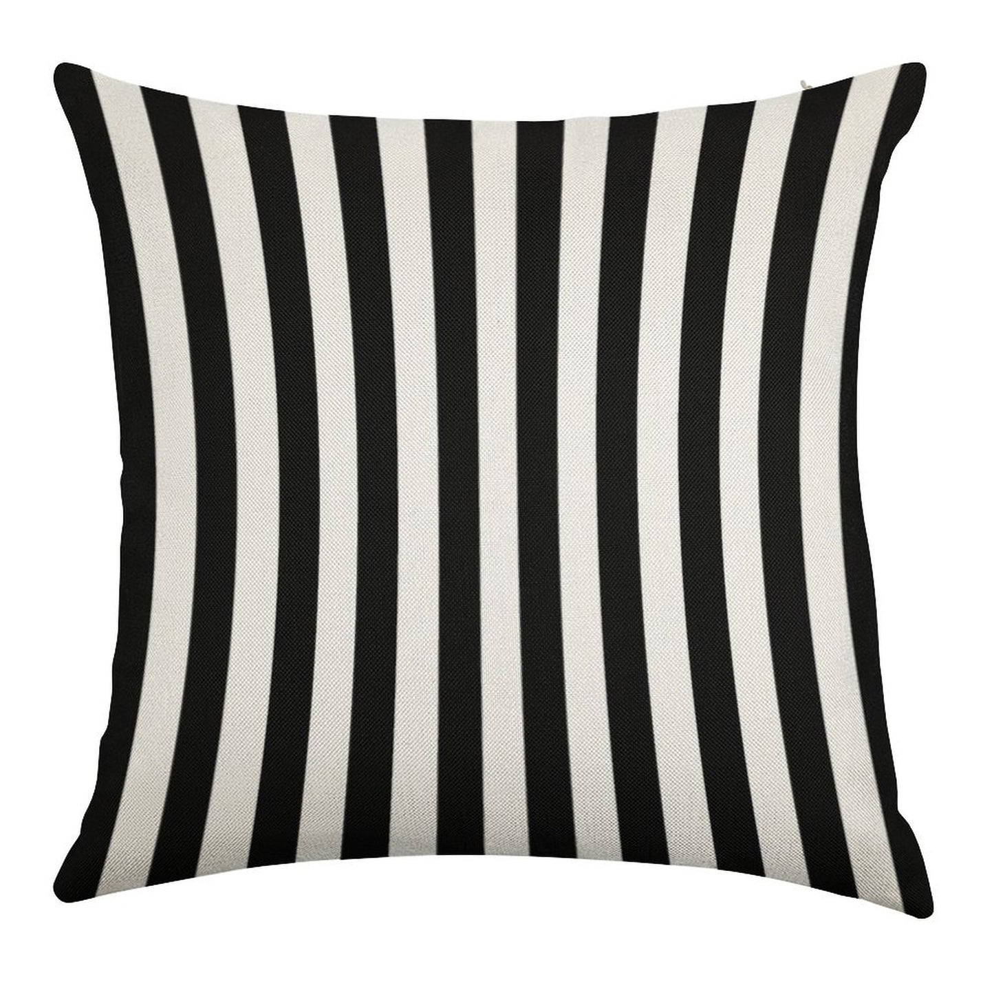 Black White Striped Pillow Cushion Cover Skirt Linen Throw Pillow Cover